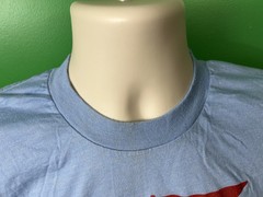 CHESANING MICHIGAN Showboat T-Shirt Large (fits smaller) Blue Vintage 80’s Race