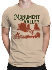 Monument Valley Cowboy Scene Art Men’s T-shirt