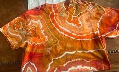 Custom Ice Tye Dye T-Shirt Size Medium Pre-washed