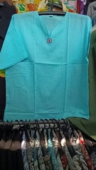 12 x Short Sleeves Thai Northern Shirt T-Shirt Cotton Unisex Black White Vcollar
