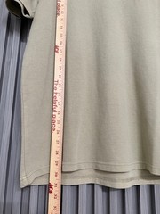 Common People Men Olive Textured T-Shirt Fine Striped Texture Size L New