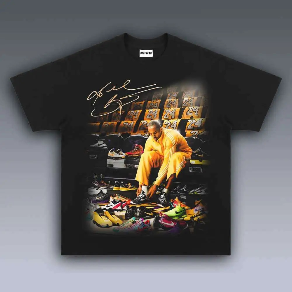 No 24 Basketball Vintage Graphic T-Shirt Athlete Sneaker Streetwear Tee