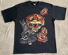 Liberty Zone Tiger Yazbek 100% Cotton Double-Sided Graphic T-Shirt Large