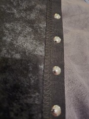 Rebel Vengeance size XL Cropped Washed Embellished Shirt Black.