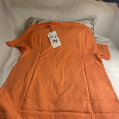 SIZE MEDIUM-BORN FLY-T SHIRT MENS-BRIGHT ORANGE-NEW