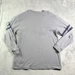 VTG Tommy Hilfiger Mens Long Sleeve Graphic T Shirt Gray Size L 85 Logo