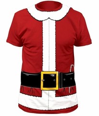 Christmas gift Santa Claus Suit Costume 3D T-Shirt Unisex All Size