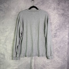 VTG Y2K 90s Eddie Bauer Mens Long Sleeve V Neck Shirt Sz L Striped preppy sporty