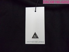 Another Influence High Neck Long Sleeve Shirt Top Black Men’s Medium MTO2486