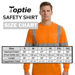Custom Hi Vis Shirt PRINTED Personalized Class 3 Long Sleeve T-Shirt