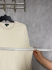J Crew Shirt Men XL Beige Oarsman Relaxed Long Sleeve Tee Crew Workwear Outdoor