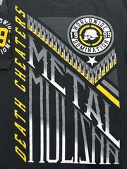 Metal Mulisha Double Sided AOP T-Shirt Death Cheaters ANTI-EST Black Size Small