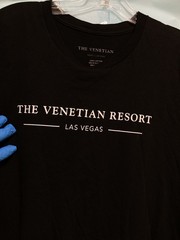 THE VENETIAN RESORT LAS VEGASUnisex T Shirt; BLACK ; XL; PreOwnd & V Good Cond