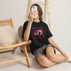 Veteran Memorial Shirt We Owe Them All Patriotic USA Flag Graphic T-Shirt