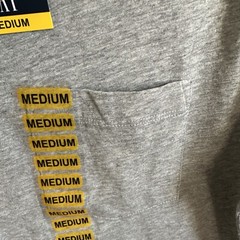 GAP Men’s Crew Neck Short Sleeve Slub Pocket T-Shirt Light Grey Heather M Medium