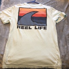 Reel Life Short Sleeve Graphic Ocean Wash T-Shirt Men’s Medium Misty Jade