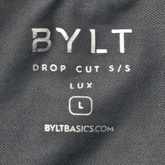 Bylt Basics Drop Cut LUX Short Sleeve Crew Tee Shirt Men’s Large Gray