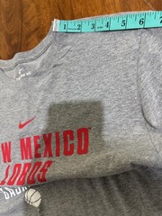 Nike New Mexico Lobos Basketball T Shirt Mens XL Gray Just Do It Two Sided