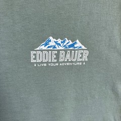Eddie Bauer Mt. Rainier Graphic T-Shirt Men’s Size M Green Short Sleeve NWT