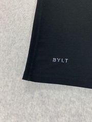 Bylt Premium Crew Poly/Cotton Blend Short Sleeve Tee Shirt (Men’s Medium) Black