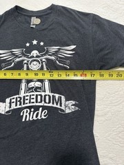 Ultimate Sacrifice Foundation Freedom Ride Motorcycle T Shirt S Black EUC Epic