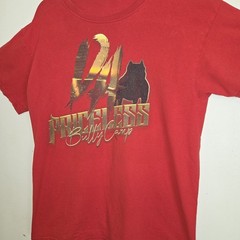 Da Priceless Bully Camp Mens Red Tshirt Sz L Pitbull Bulldog Rottweiler Dogs