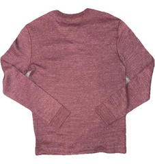 Sonoma Thermal Henley Shirt Men M Maroon Extra Soft Cotton Stretch Warm Gift NWT
