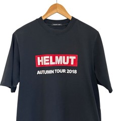 Helmut Lang Mens Autumn Tour 2018 Short Sleeve Crew Neck T Shirt Sz Large Black