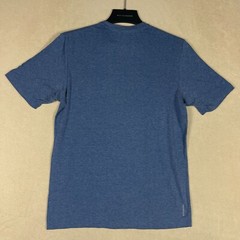 Travis Mathew Mens S Short Sleeve T Shirt Round Neck Chest Pocket Blue Stretch