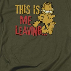 Garfield Leaving Licensed Adult Unisex T-Shirt Regular Fit Tee SM-3X