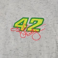Vintage 1992 Kyle Petty NASCAR Tee Cal Cru L/XL Neon Graphic Racing Shirt