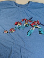 Transformers Lootcrate Exclusive Optimus Prime Blue T-Shirt Men’s Small