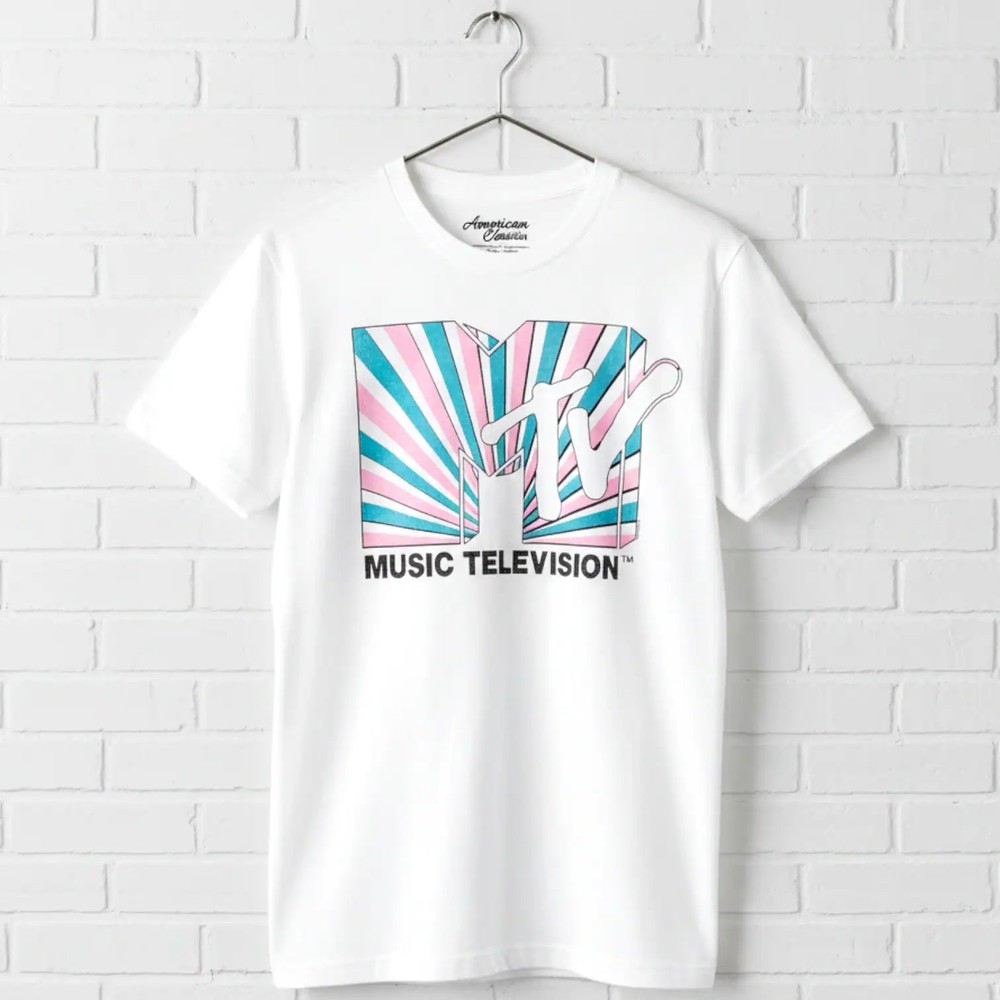 MTV Art Deco Sunset Logo Men’s T Shirt