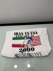 Vintage Y2K 2000 Iran vs USA Soccer T Shirt Mens Size 2XL Rose Bowl ( Rare )