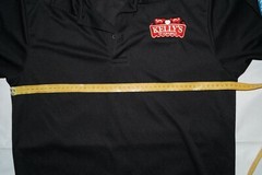 KELLY’S OF CORNWALL Mens Black t-shirt ICE CREAM Nestle Cadbury Awdis, Size M