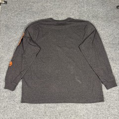 Carhartt K231 Original Fit Long Sleeve Graphic Logo Sleeve Shirt XL Gray