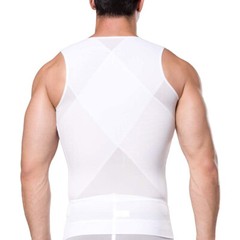 Men’s Zipper Body Shaper Toning T-Shirt Ultra Durable Vest Compression Underwear