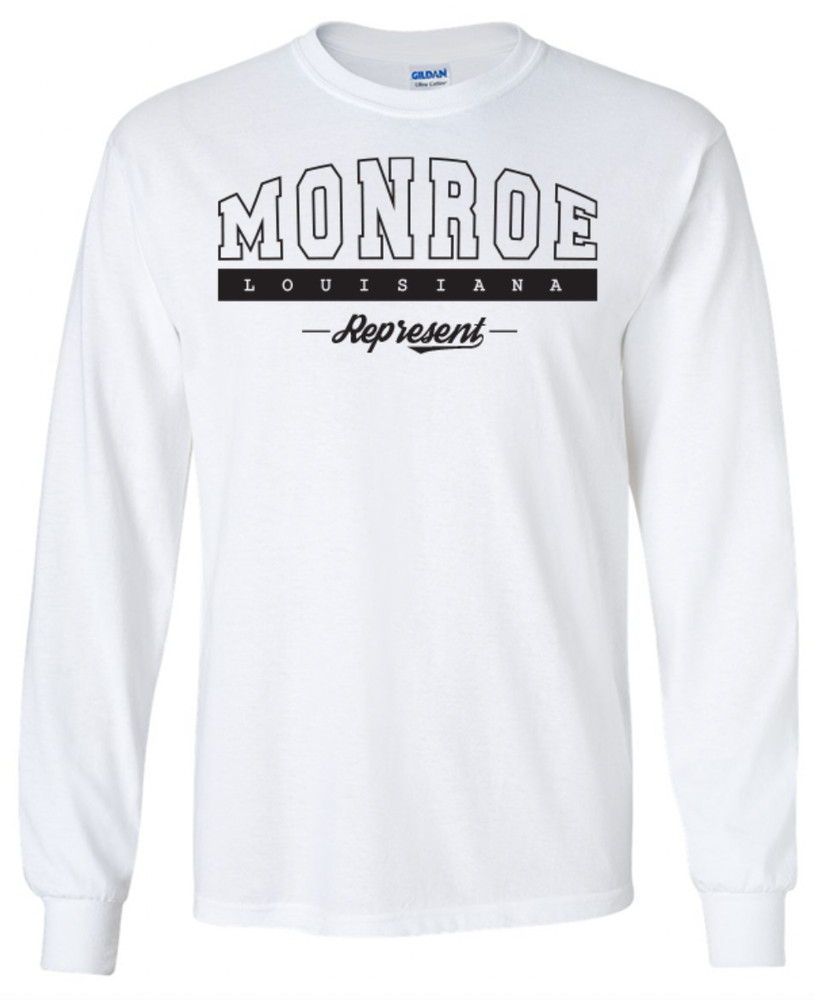 Monroe Louisiana T-Shirt Long Sleeve Graphic tee