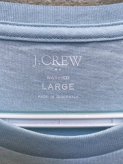 J.Crew Men’s Large VSK Teal Blue Washed Crew Neck Short Sleeve T-Shirt NWT
