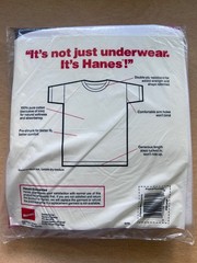 New 1987 Vintage 3-Pack Hanes T-Shirts Men’s XL White Crewneck Single Stitch