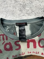🔥00’s Custo Barcelona Tattoo Asymmetrical Mesh T Shirt Jean Paul Gaultier Style