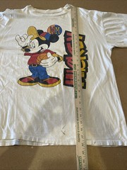 VINTAGE Mickey Unlimited Single Stitch T-Shirt w/ Flaws Use For The Graphics Art