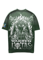 Warren Lotas X One Piece Anime Zoro Zorro Sword Guy T-Shirt Tee Sunfaded New L