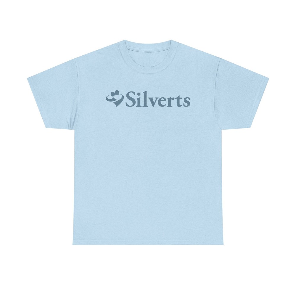 Silverts T-Shirt Blue Senior Care Adaptive Clothing Brand Logo Tee
