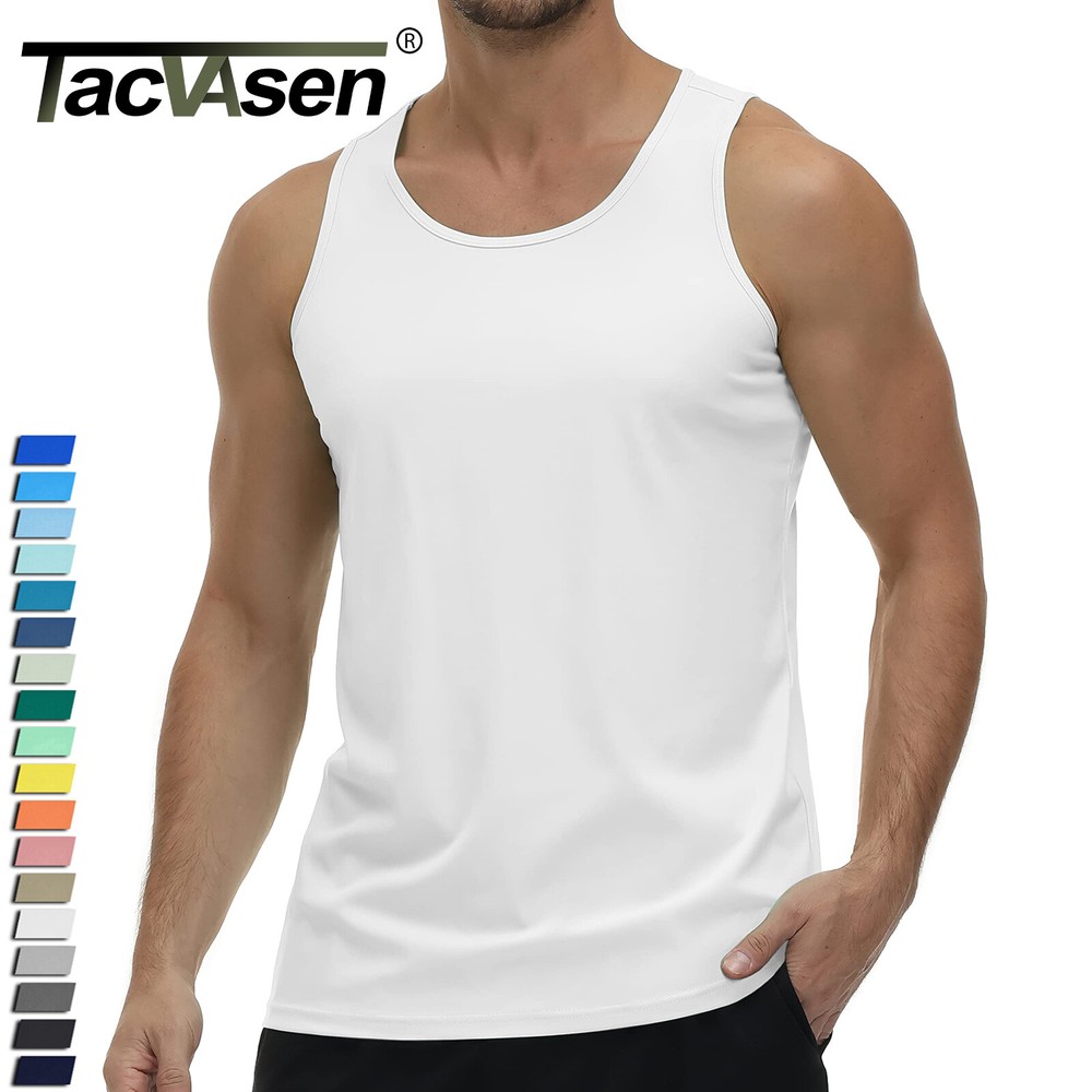 Men’s Tank Tops Sleeveless Muscle Tee Gym Bodybuilding Athletic Workout Casual T