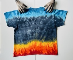 Led Zeppelin Rock Band Music 1975 Tour Reprint Logo Graphic Tie Dye t-shirt XL