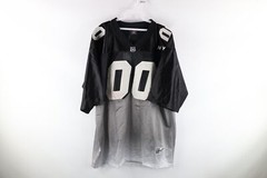 NOS Vtg Streetwear Mens Large Striped New York Hip Hop Spell Out Football Jersey