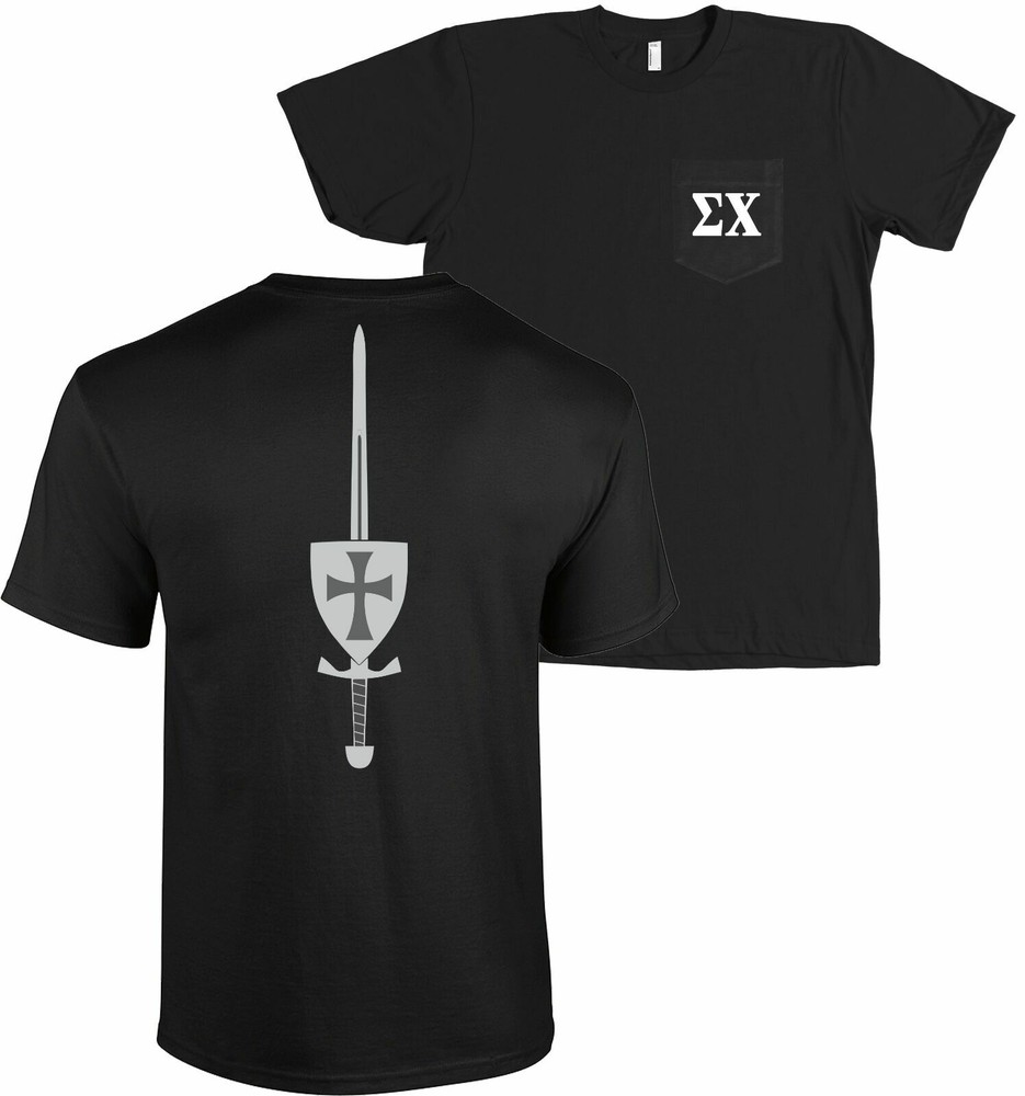 Sigma Chi Military Service Recognition Bella + Canvas POCKET Shirt MORE COLORS