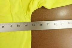 Gildan Ultra Cotton Mens Medium Safety Yellow Long Sleeve Crew Neck T-Shirt New