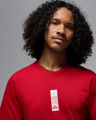 Nike Jordan Brand AJ1 Men’s T-shirt Varsity Red White HM9997-636 US Size XS-3XL